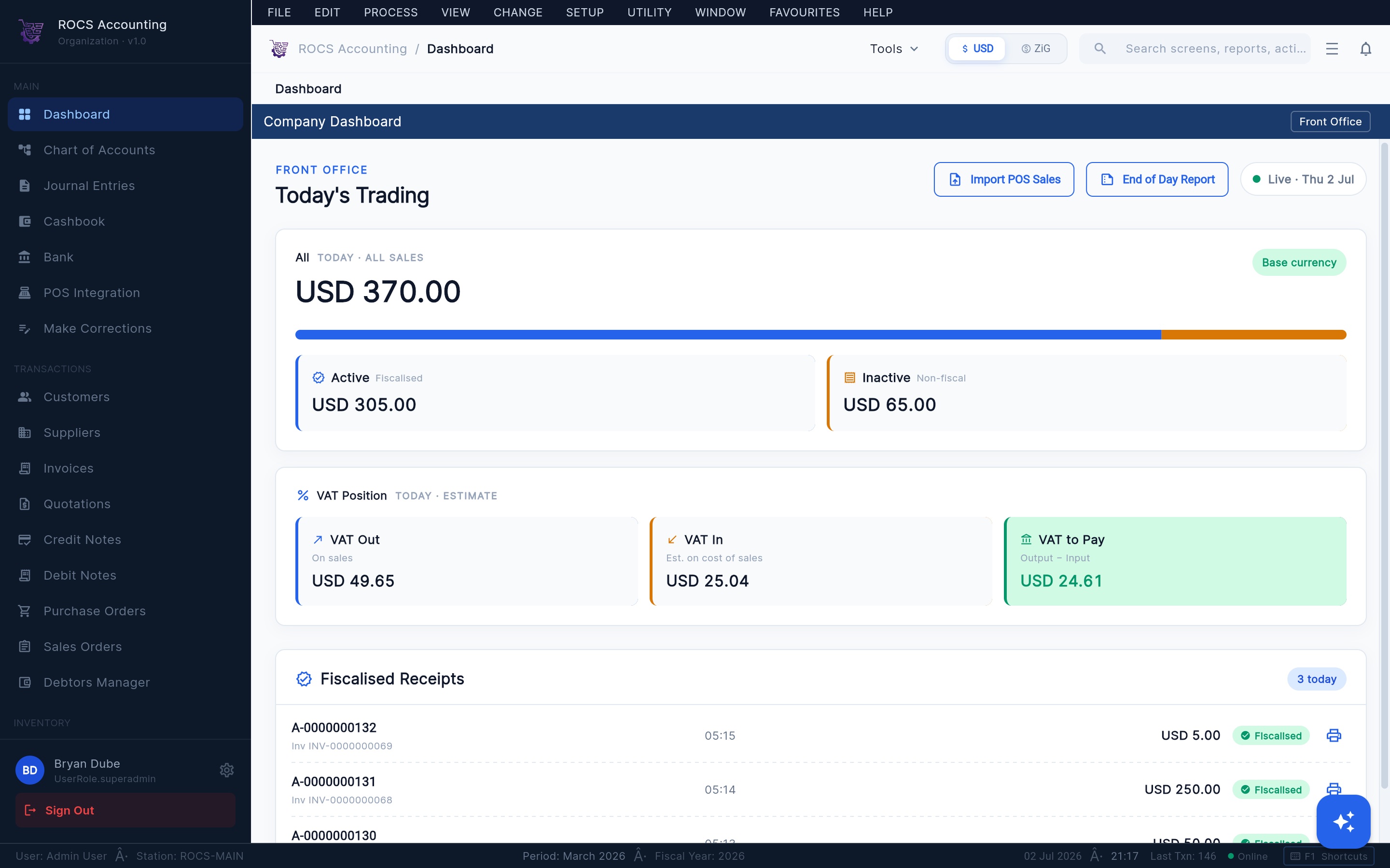 ROCS Accounting Software